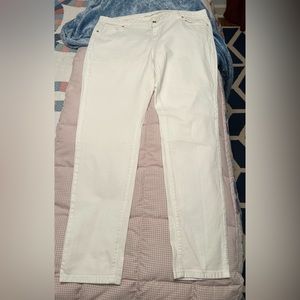 Michael Kors skinny leg white jeans size 16